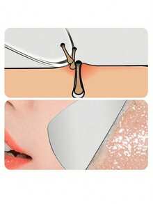 1pc Stainless Steel Heart-Shaped Facial Massage Tool, Portable Muscle Relaxation Massage Board, Stainless Steel Facial Gua Sha Tool, Facial Massage Tool, Soft Metal Gua Sha Tool For Reducing Facial And Body Puffiness, Beauty Gua Sha Tool For Body, Eye And Neck Massage, Valentine's Day Gift, Holiday Supplies, Massage - View 8