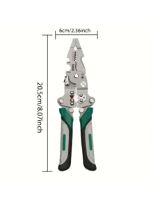 1pc Foldable Wire Stripper, High Carbon Steel Material, Suitable For Various Wire Processing, Applicable For Electrician Wiring, Home Repair, Circuit Modification, Electronic Production, Outdoor Emergency, Home, Construction Site, Studio, Toolbox, Repair Bench, Suitable For Electrician Masters, Repair Experts, DIY Enthusiasts, Office Workers, Craft Lovers, Wire Stripper, Crimping Pliers, Multi-Function Pliers, Foldable Electrician Pliers - Foldable Wire Strippers - View 7