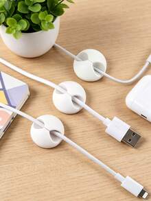 10/5/3pcs Desktop Cable Organizer Clips, Multi-Functional Wire Management Fasteners, Suitable For Data Cables/Earphones/Charging Cables, Applicable For Bedside, Office, Kitchen, Car And Back To School - Multicolor - View 2