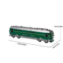 1pc Realistic Green Train Model: Multi-Carriage Connected, Four Doors Can Open, Exquisite Details; Multiple Colors Available, Suitable As Desktop Decoration; Children's Toy Gift - Multicolor - View 6