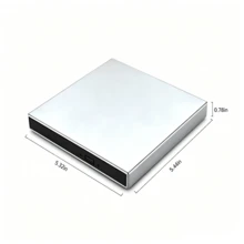 1 pieza Unidad Externa de CD/DVD USB 3.0 & Tipo-C - Lectura/Escritura de Alta Velocidad 24X, Delgada & Portátil, Resistente a Golpes, Reducción de Ruido, Plug & Play, Compatible con Laptops/Escritorios Windows/Linux, Adecuada para Respaldo de Datos & Reproducción de Medios - Ver 3