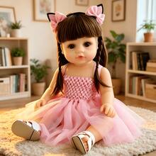 Realistic 50cm Baby Doll With A Soft Body, Suitable For Girls Aged 3 And Above - Multicolor - View 1