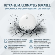Mini GPS Anti-Loss Tracker, High Precision Remote Locator, Long Battery Life & One-Click Call, Pet/Elderly/Key/Bag/Car Loss Alert Reminder, Compatible With IOS & Android - View 4