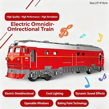 1pc Realistic Green Train Model: Multi-Carriage Connected, Four Doors Can Open, Exquisite Details; Multiple Colors Available, Suitable As Desktop Decoration; Children's Toy Gift - Multicolor - View 8