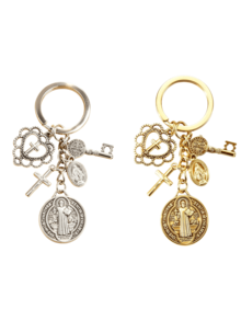 1pc Religious Novelty Keychain | Cross Keychain With Assorted Accessories, Prayer Protection Pendant Suitable For Bag And Phone Decoration, Exquisite Creative Gift - Multicolor - View 15