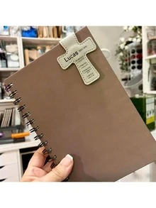客製化姓名聖經經文十字架造型磁性基督教書籤夾，洗禮/堅信禮禮物，適合書迷/家人/朋友，可愛書籤，書迷禮物，閱讀者禮物，聖經書籤，信仰書籤，經文書籤，經文書 - 多色-十字架書籤 - 查看 5
