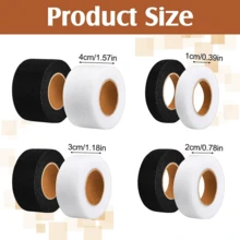 6 Rolls Iron-On Fabric Tape, Total Length 162 Yards, White And Black, For Invisible Repair. Perfect For Seamless DIY Repair Of Clothing, Dresses And Curtains, Also A Sewing Accessory For Fabric And Craft Projects. - Easy To Use, Strong And Durable - A - View 12