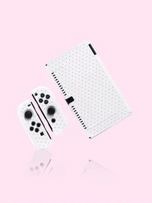 適用於 Switch 2025 遊戲主機配件，極簡波點圖案，適用於 Switch NS/Switch OLED 保護殼、收納袋，送給 Switch 玩家的最佳禮物，情人節浪漫禮物 - 彩色 - 查看 11