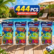 111PCS/222PCS/444PCS Quick-Fill Water Balloons, Self-Sealing Colorful Water Balloons, Suitable For Friends And Family To Play, Summer Outdoor Toys, Suitable For Backyard, Pool, Beach, Birthday Parties, And Family Fun Water Games - 查看 9