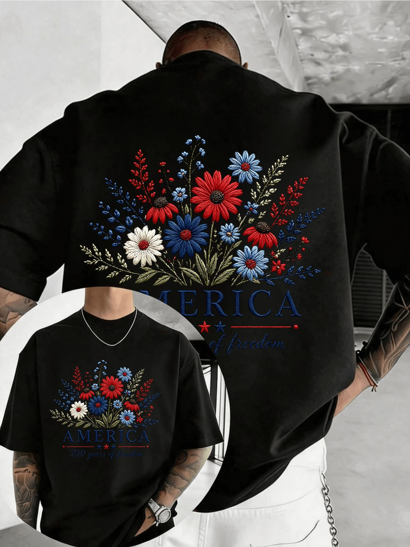 Camisetas de hombre - Negro - Ver 1