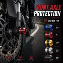 1 Set Of 2 Aluminum Alloy Front Fork Shock Cups, Carbon Fiber Texture Decor Fork Guard, Anti-Collision Mod Parts Fit Dirt Bike Motorcycle Electric Scooter - A - View 4