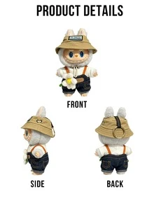 THE MONSTERS Spring Home Wild Series Plush Keychain,Labubu Fan Plush Pendant Collectible,Cute Plush Doll Charm,Backpack Accessory,Holiday Party Gift - Multicolor - View 3