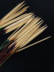 [18pcs/Set]Bamboo Handle Circular Knitting Needles, 40cm/80cm 2 Sizes Available, Flexible Colorful Soft Tube Connection, Tangle-Resistant And Bend-Resistant, Flexible And Lightweight, Rollable For Storage, Suitable For Hats, Scarves, Sweaters And Other Circular Knitting Projects - Circular Needle Bamboo White Knitting Needle - View 6
