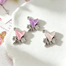 5/10pcs Zinc Alloy Vacation Style Beautiful Pendants, Mermaid Tail Shape With Starfish And Shell Pattern, For Handmade DIY Jewelry Making, Necklace, Bracelet, Earrings, Bag Chain, Keychain, Key Chain, Clothing Zipper Accessories, Perfect Gift For Vacation Season - Multicolor - View 1