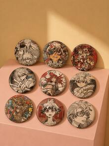 1pc-Gachiakuta Merchandise-Gachiakuta Badge-Various Character Badges Of Gachiakuta-Character Group Photo Badge-Anime Merchandise-Badge Of A Super Cool Battle Anime-July Dark Horse New Anime-Ludo Badge-Engine-Zanka-Riyo-Jaba-Regto's Revenge Journey From Heaven To Hell-Perfect Gift-Ideal Gift-Holiday Gift-Seasonal Gift-Christmas Gift-Halloween-Gift-Badge-Ornament-Pain Bag Charm-Gachiakuta Pain Bag Charm - Multicolor - View 2