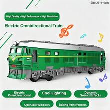 1pc Realistic Green Train Model: Multi-Carriage Connected, Four Doors Can Open, Exquisite Details; Multiple Colors Available, Suitable As Desktop Decoration; Children's Toy Gift - Multicolor - View 10