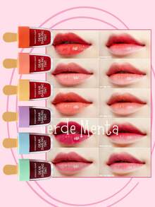 Tintas para Labios Tipo Paleta Dear Darling, Larga Duración, Efecto Gloss, Hidratante, Tono Natural, Labial Líquido Inde­leble, 12 Colores - 6 Piezas - Ver 4