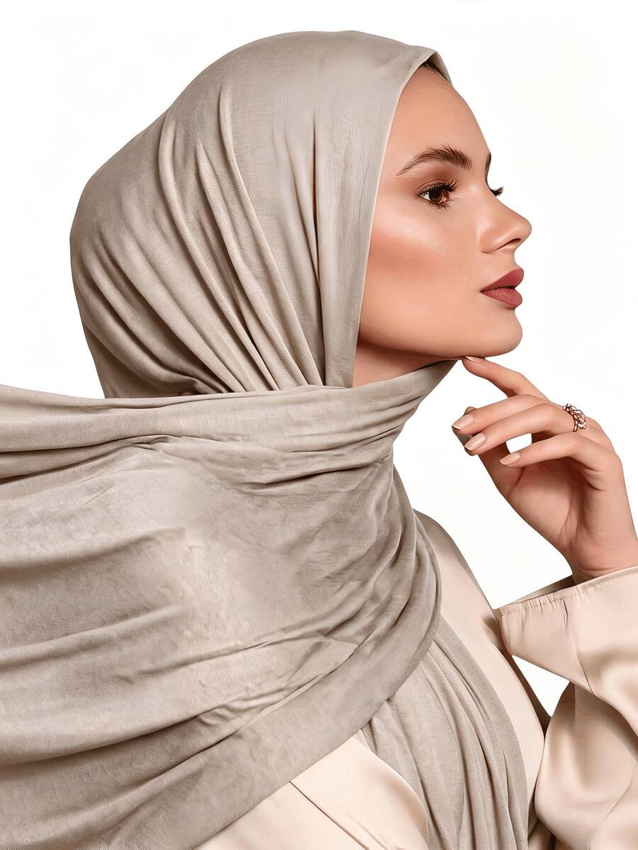 1pc New Modal Material Women's Headscarf, Soft Skin-Friendly Comfortable Breathable Elastic, Suitable For Women's Daily Wear Rp Scarves
