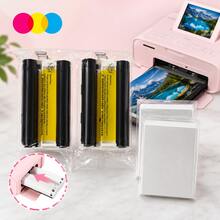 Clean Photo Print Refill Vibe RP-108 Color Ink & Paper Set For Selphy CP910 CP820 CP1200 CP1300 CP1500 And HP Sprocket Studio Plus 4x6 Instant Photo Printer Portable Photo Printer - View 3