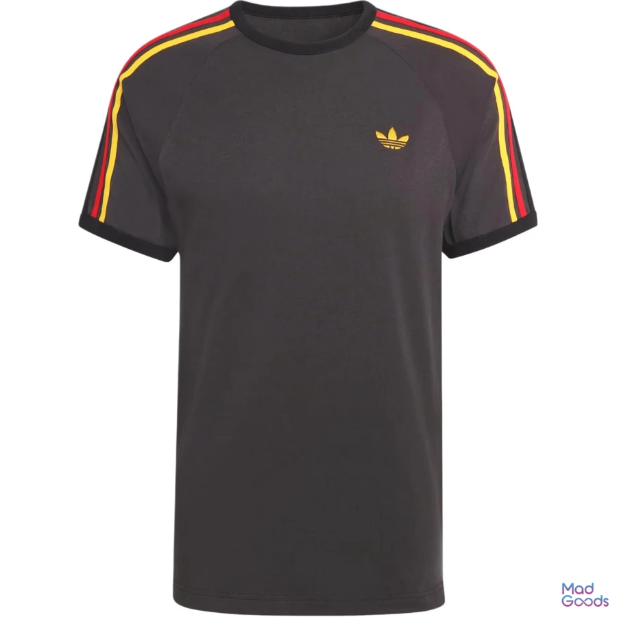 Adidas Men's Adicolor Sport Classics 3-Stripes T-Shirt - 黑色 - 查看 1