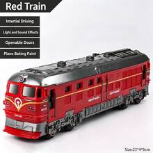 1pc Realistic Green Train Model: Multi-Carriage Connected, Four Doors Can Open, Exquisite Details; Multiple Colors Available, Suitable As Desktop Decoration; Children's Toy Gift - Multicolor - View 9