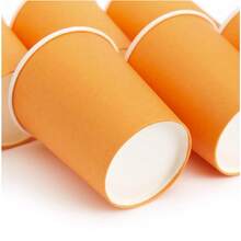 90/50/25/10/4pcs Disposable Paper Cups, Tea Cups, Water Cups, Beverage Cups, Milk Cups, Juice Cups, Coffee Cups, Suitable For Cold And Hot Drinks, Perfect For Birthday Parties, BBQ Picnics, Wedding Celebrations, Corporate Events, Father's Day, Christmas, Back To School Season, Halloween Parties And Other Gatherings - Multicolor - View 4