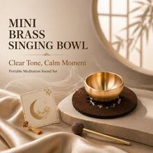 A 1.5 Inch Mini Singing Bowl With A Crisp Sound That Can Refresh And Relieve Fatigue. It Is Suitable For Yoga, Meditation, Attention, Healing, Relaxation, Spiritual Growth, And Decoration. It Can Also Be Used As A Gift - Other - View 7