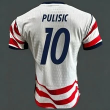 USMNT 2026 World Cup Home Soccer Jersey, Pulisic Reyna McKennie Balogun Weah Adams USA National Team Replica Football Shirt - 主場-10 - 查看 2