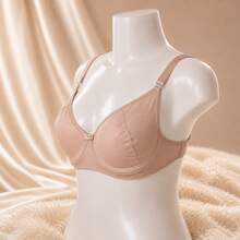 Sutiã Sutien Sutian Plus Size S/Bojo Microfibra C/aro Costa Nua Alças Removíveis+Alça De Silicone - Chocolate - Visão 5