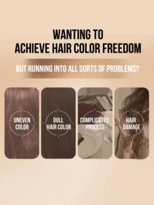 KaoFoam Foam Hair Dye: Sunset Misty Brown, Even Color Application, Effectively Covers Gray Hair, Soft And Shiny After Dyeing, Gentle Hair Care, Easy To Use, Formula Contains Lanolin Acid And Seaweed Extract, - Sunset Mist Brown - View 3
