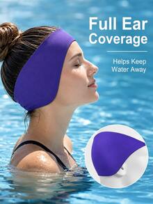 1 Stück Schwimm- und Tauch-Stirnband, wasserdichte Ohrenabdeckungen zum Baden, Strand-Essential, Strand-Accessoire, Pool-Schwimmhilfe, wasserdichtes Neopren-Material Stirnband, entworfen um das Eindringen von Wasser in die Ohren zu verhindern, geeignet für Wasseraktivitäten - A - Übersicht 7