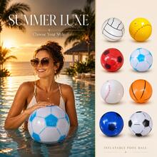 Set Bola Pantai Pelangi Tiup - Bola Permainan Warna-warni untuk Luar Ruangan. Ringan, Cocok untuk Kolam Renang atau Pesta Pantai. Sempurna untuk Olahraga Air Musim Panas, Pesta Kolam Renang, Pesta Pantai, Kolam Renang, Pantai - Bola pantai - View 5