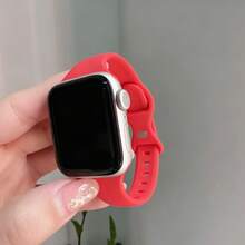 1件裝女款運動風手錶錶帶，相容 38mm 40mm 41mm 42mm 44mm 45mm 46mm 49mm Series Ultra S11/10 9/8/7/6/5/4/3/2 SE - 紅色 - 查看 2