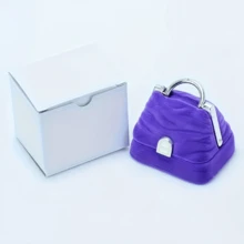 Fashionable Women's Handbag Jewelry Storage Box, Suitable For Rings And Earrings, Portable For Daily Carry, Perfect Birthday Gift Ideal Choice - Same Style In Multiple Colors - View 6