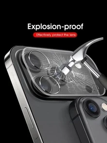 4入組 HD 鋼化玻璃相機鏡頭保護貼，適用於 iPhone 17 Pro Max/17 Air/17/16/15/14 Pro Max/14 Plus，防刮全覆蓋相機鏡頭保護殼手機配件 - 無色 - 查看 6
