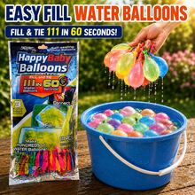 111PCS/222PCS/444PCS Quick-Fill Water Balloons, Self-Sealing Colorful Water Balloons, Suitable For Friends And Family To Play, Summer Outdoor Toys, Suitable For Backyard, Pool, Beach, Birthday Parties, And Family Fun Water Games - 查看 2