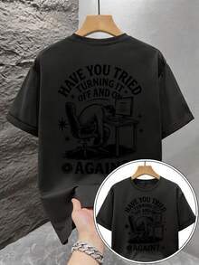 Camisetas de hombre - Negro - Ver 4