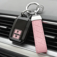 TPU Car Remote Key Fob Cover Compatible With Suzuki Ertiga, Swift, Wagon R Keyless Remote, Includes Keychain, Halloween Decor, Teacher's Day Christmas Gift Idea - Multicolor - View 6