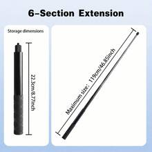 360° Rotating Bullet Time Handle, Compatible With Insta360 X5 X4 X3 ONE X2 ONE RS GO 3S And Osmo 360, Portable 1/4" Camera Handle Tripod, Stable Grip, Suitable For Travel, Vlog And Outdoor Shooting - View 12