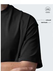 Mnasio, Casual Clothing - Religious Clothing With Bold White Lettering - Machine Washable, Faith-Based Clothing, Statement Design, Comfortable Fit, Faith-Inspired Clothing, Fitness Enthusiasts - 黑色 - 查看 3