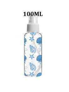 藍色海洋主題噴霧瓶/貝殼、海螺、蝴蝶結圖案 - 可重複使用且便攜的噴霧瓶/旅行必需品/適用於精油、香水和護膚液/適用於美髮沙龍、廚房、浴室和花園/適用於旅行和商務使用(圖案位置隨機) - 彩色 - 查看 13