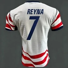 USMNT 2026 World Cup Home Soccer Jersey, Pulisic Reyna McKennie Balogun Weah Adams USA National Team Replica Football Shirt - 主場-7 - 查看 2