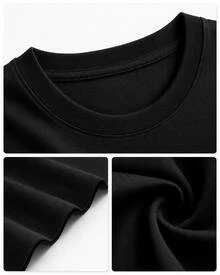 Casual Women's Dog Print Tee With Round Neck And Short Sleeves, 100% Cotton, Regular Fit, Cute Fashion Top For Everyday Wear - 藍色 - 查看 4