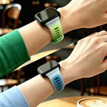 1件酷夏系列腕帶，相容於 Watch Fit 3 4 Pro Fit5pro，軟矽膠運動手錶錶帶手環 - 彩色 - 查看 10