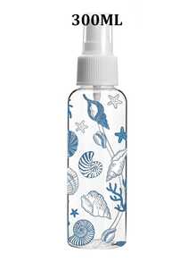 藍色海洋主題噴霧瓶/海星貝殼珊瑚圖案 - 可重複使用且便攜的噴霧瓶/旅行必需品/適用於精油、香水和護膚液/適用於美髮沙龍、廚房、浴室和花園/適用於旅行和商務使用(圖案位置隨機) - 彩色 - 查看 14