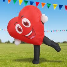 Adult Inflatable Heart Costume, Fits Height 1.5-2 Meters, Suitable For Christmas, Cosplay, Anime Role Play, Party, Stage Performance And Masquerade. - Love - View 2