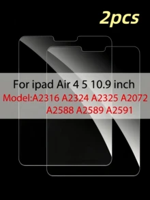 2pcs Glass Screen Protector, Compatible With IPad 9th/8th/7th Gen 10.2 Inch/Air 5th/4th Gen 10.9 Inch (Air 5/4) 2022/2020/Pro 11 Inch (2022/2021/2020/2018) 6th/5th Gen 9.7 Inch/Air 2, Tempered Glass, Ultra Durable, High Definition, Case Friendly - Clear - View 10