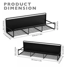 Magnetic Spice Rack For Fridge - 2 PCS - View 8