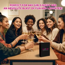 El Juego de Cartas Definitivo para Noche de Chicas - Diversión Hilarante para Mujeres Adultas, Elementos Esenciales para Despedida de Soltera, Actividad Grupal Divertida para Cumpleaños & talla grande - El Regalo Perfecto para Ella - Negro - Ver 6