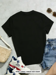 Women T-Shirts - Black - View 5